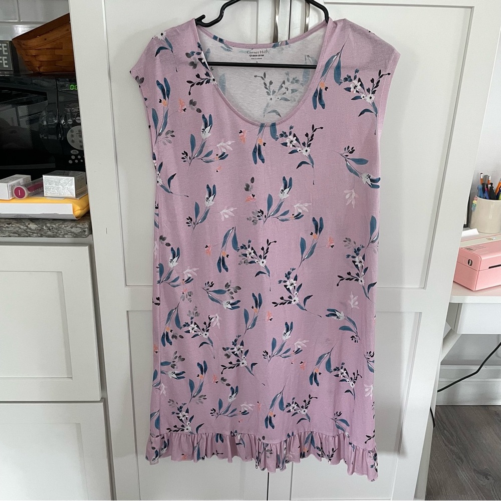 NWOT Garnet Hill Organic Cotton Gown